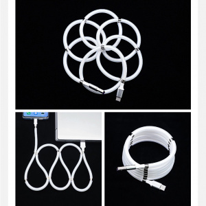 Орбита OT-SMI27 Белый кабель USB 2.4A (iOS Lightning) 1м