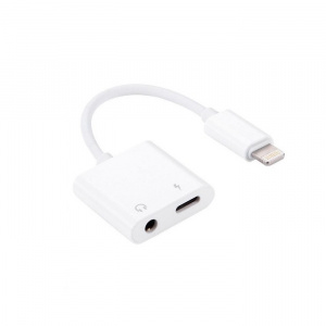 Орбита OT-SMA11 двойной адаптер/переходник для наушников (штекер Lightning - гнездо Lightning/3.5мм)