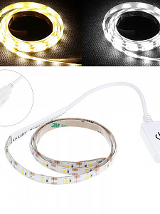 Огонек OG-LDL10 Белая 2835 светодиодная лента 0,3м (USB)