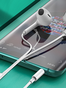 SENDEM G34T Белые наушники - гарнитура (TYPE-C)