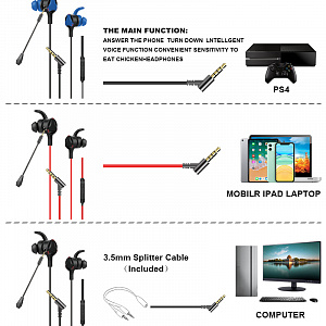 KADUM GM-A3 Красные игровая гарнитура для смартфонов