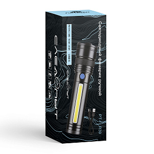 Фонарь ручной аккумуляторный, с PowerBank Следопыт PT-FLR39