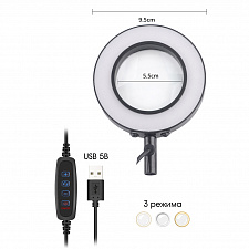 Третья рука для пайки с лупой и подсветкой 2 руки Помощник PM-INP40