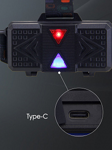 Патриот PT-FLG50 фонарь налобный (1L, 2*18650, ZOOM)