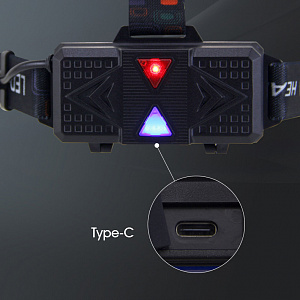 Патриот PT-FLG50 фонарь налобный (1L, 2*18650, ZOOM)
