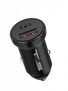 TDS TS-CAU39 ЗУ авто USB (PD20W+QC3.0, 3000mA)