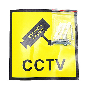 Муляж камеры видеонаблюдения с солнечной панелью со светодиодом Орбита OT-VNP20