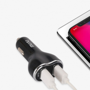 MUJU MJ-C10 ЗУ авто USB + кабель Micro USB (5B,2400mA)