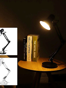 Огонек OG-LDP35 Белый светильник настольный (E27) НЕ В ЗАВОДСКОЙ КОРОБКЕ