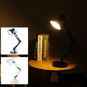 Огонек OG-LDP35 Белый светильник настольный (E27) НЕ В ЗАВОДСКОЙ КОРОБКЕ