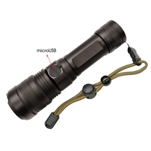 Патриот PT-FLR25 фонарь ручной (1L, 18650.,ZOOM)