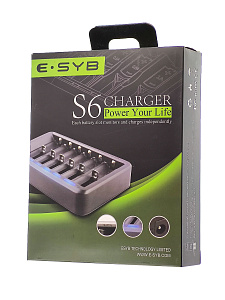 E SYB S6 ЗУ для аккум. (6 гнёзд)