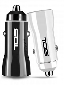 Зарядка в прикуриватель для автомобиля 2*USB TDS TS-CAU36 Черное