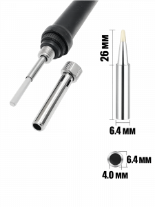 Паяльник электрический 80Вт с терморегулятором и дисплеем Помощник PM-INP34