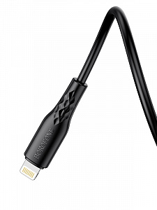 BOROFONE BX48 Черный кабель USB 2.4A (iOS Lighting) 1м