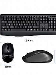 Клавиатура беспроводная и мышь Bluetooth мембранный комплект Орбита OT-PCM73