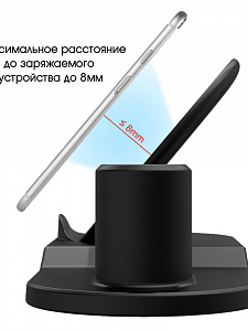 Орбита WS-19(CAA07) ЗУ беспроводное+держатель (10W)