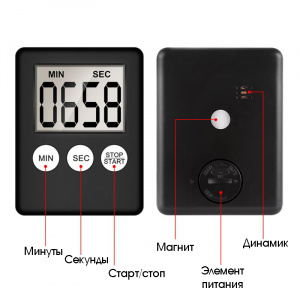 Орбита OT-HOM21 Серебро таймер-секундомер