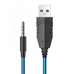 HOCO W102 Красные наушники для ПК (3.5 мм/USB)