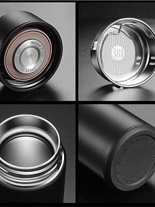 Термос для чая с датчиком температуры биосталь на 500 мл Огонёк OG-HOG06