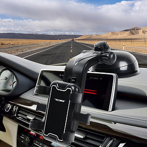 Держатель для телефона автомобильный на присоске TDS TS-CAA56 Синий