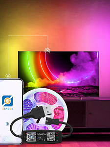 Огонек OG-LDL43 LED контроллер USB 5В (Bluetooth, RGB, 3PIN)