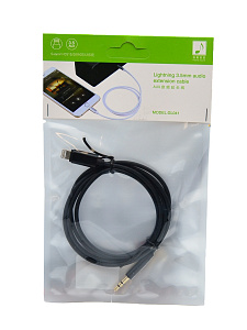 Орбита OT-SMI01 кабель (штекер Lightning-штекер 3.5мм) 1м