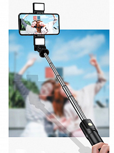 Орбита OT-SMH22 палка для селфи, трипод (198-740мм, пульт Bluetooth, LED)