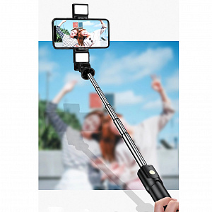 Орбита OT-SMH22 палка для селфи, трипод (198-740мм, пульт Bluetooth, LED)