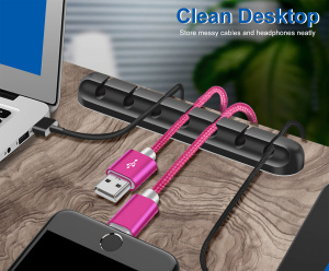 Орбита OT-OK02 Серый органайзер для кабелей (3шт)