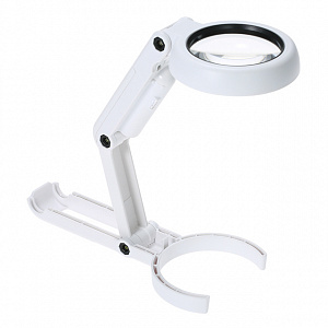 Лупа ручная, лупа настольная увеличительная с подсветкой Орбита OT-INL18