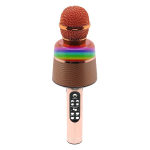 Орбита OT-ERM10 Розовый RGB микрофон (Bluetooth, динамики, USB)