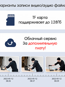 Камера видеонаблюдения уличная с сим картой и микрофоном 4 Mp Орбита OT-VNI52