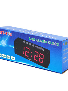 VST 762-1 Красные часы настольные (без блока)