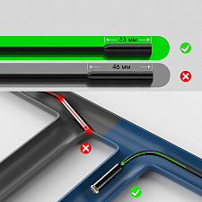 Видео эндоскоп гибкая камера с экраном 2.4 дюйма с подсветкой Орбита OT-SME16