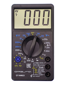 Мультиметр цифровой тестер тока и напряжения Орбита OT-INM23