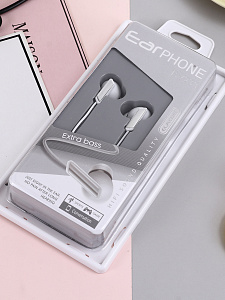 ELMCOEI EV-233 Белые наушники-гарнитура (3.5мм)