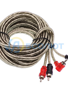 Межблочный аудио кабель 2RCA для авто 5 метров TDS TS-CAD11