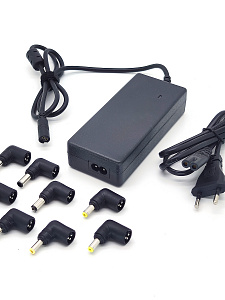 Зарядка для ноутбуков универсальная с насадками 15-19.5В, 90Вт Орбита OT-APB61