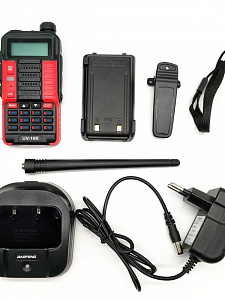 Рация Baofeng UV-10R 10W с гарнитурой черная