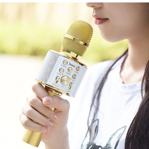 HOCO BK3 Золото Микрофон (Bluetooth, динамики, USB)