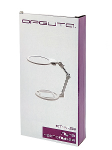 Лупа настольная с подсветкой на гибкой ноге Орбита INL53