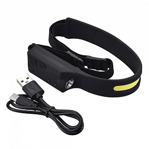 Фонарь налобный, фонарик аккумуляторный Следопыт PT-FLG46