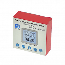 Умный Wi-Fi датчик температуры и влажности с экраном Орбита OT-HOS21