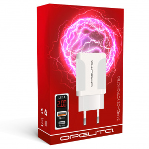 Зарядное устройство для телефона с быстрой зарядкой Орбита OT-APU54 Черный