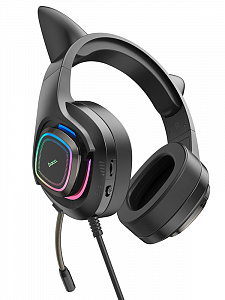 HOCO W107 CAT наушники для ПК (3.5 мм/USB)
