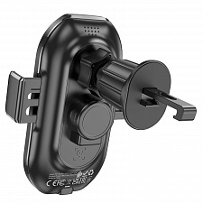 BOROFONE BH205 Черный держатель для смартфонов + беспроводное ЗУ 10W (в воздуховод)