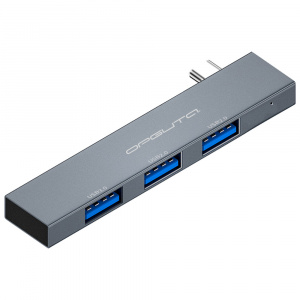 Орбита OT-PCR23 Серый концентратор USB 2.0/3.0 (3*USB)