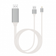 Орбита OT-AVW49 кабель (штекер HDMI - штекер LIGHTNING) 2м