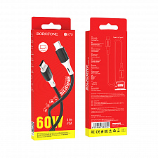 BOROFONE BX79 Черный кабель PD60W (TYPE-C-TYPE-C) 1м